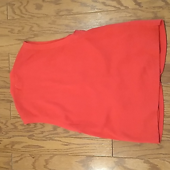 Essential Elements Women's Medium Cotton Button Front Wool Vest Red - Picture 6 of 11